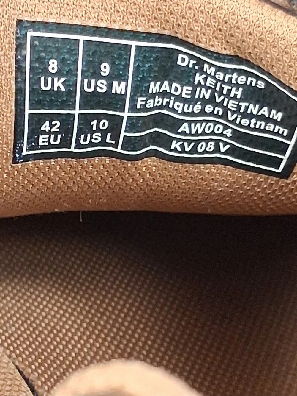 Dr. Martens Keith Shoes Size 9 Brown Vintage Chunky Leather 6-Eyelet Y2K Oxford
